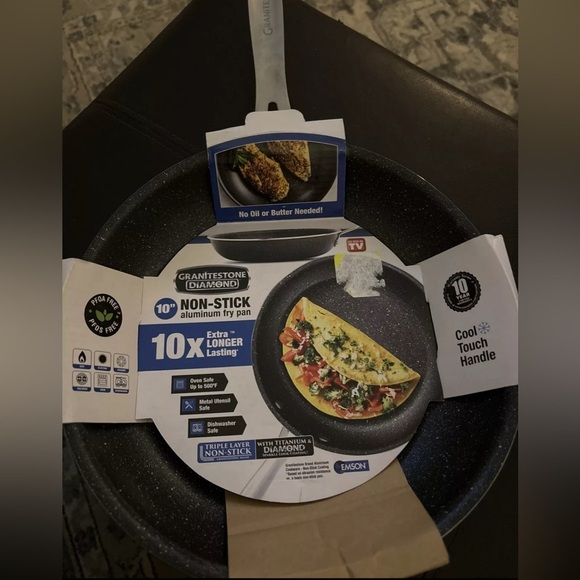 Diamond Non-Stick Fry Pan - Black - Picture 1 of 2